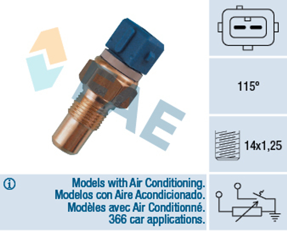 FAE - 34110-FAE - Sensor, coolant temperature