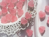 Бусина "Сахарное сердце", розовое (1шт)