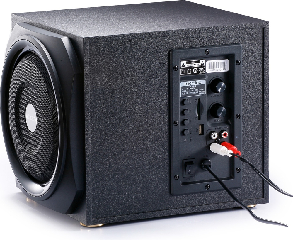 СТАЦИОНАРНЫЕ ЗВУКОВЫЕ КОЛОНКИ MICROLAB TMN-9U (2.1, 40 Вт, 35Гц-20кГц, 8 Ом, RCA)