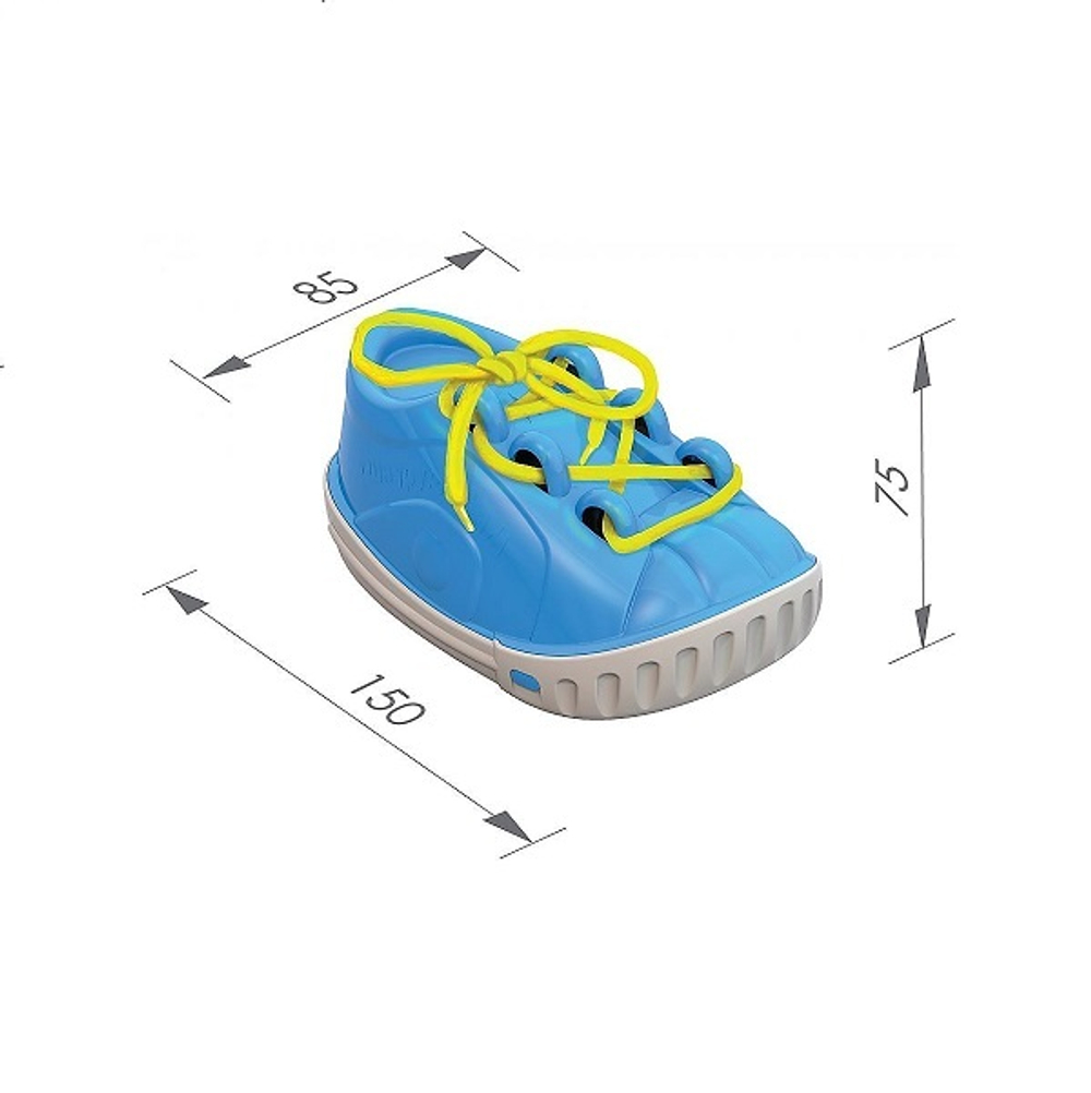 Дидактическая игрушка "Ботинок-шнуровка"