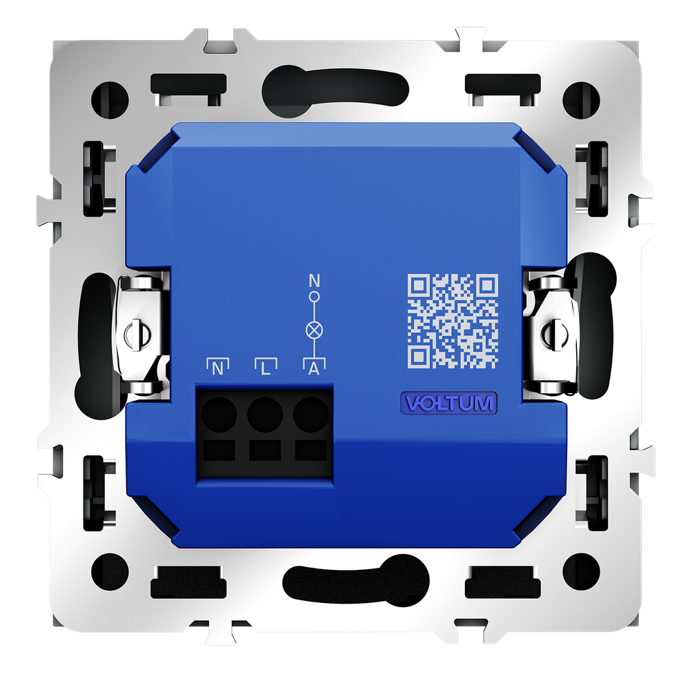 Выключатель встраиваемый VOLTUM S70 карточный 16А, (белый матовый)