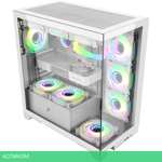 Корпус 1stPlayer Mi8 без БП White (MI8-WH-3FC7R-W-1FC7-W)
