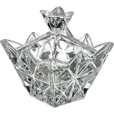 Сахарница с крышкой 230 мл. 10*10 см. Высота=12 см. Коллекция muza