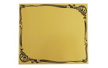 Табличка металлическая с набором букв Вензеля ЗОЛОТО