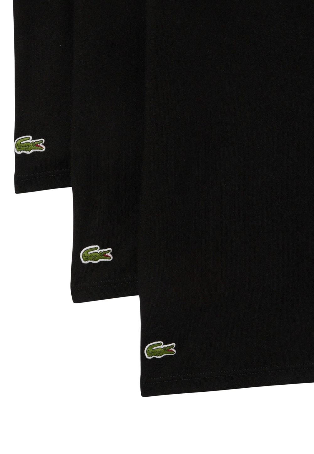 Lacoste 3 PACK - Базовая футболка - Чёрный