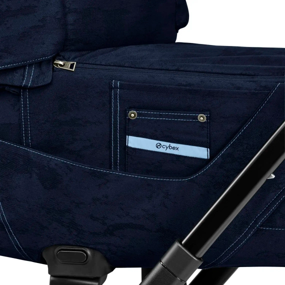 Детская коляска Cybex Priam IV 2 в 1 Rebellious Luxury Denim Blue