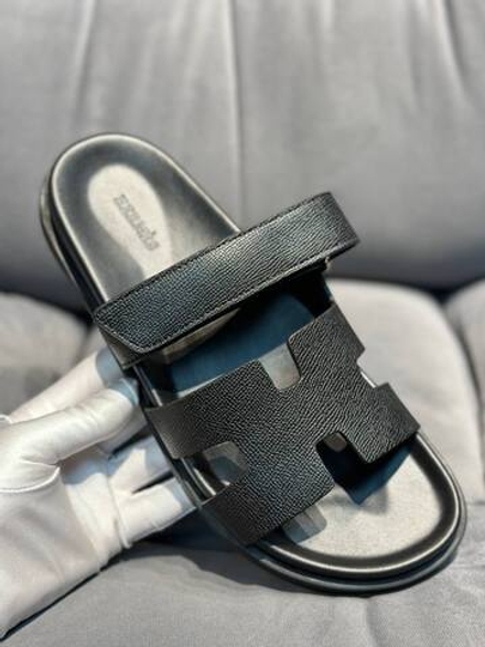 Мужские сандалии Hermes chypre из сафьяновой кожи