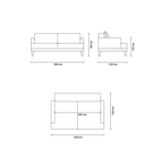 Диван кровать двухместный ENZA HOME FIORE EH52343