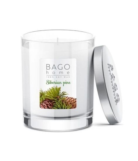Сибирская сосна, ароматическая свеча, Bago home