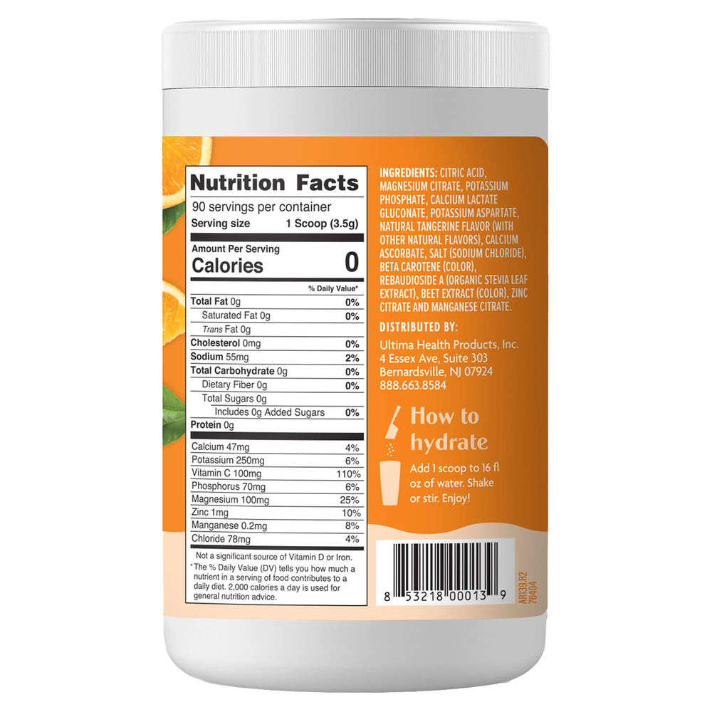 Ultima Replenisher, 6 Essential Electrolytes, ежедневная смесь для приготовления электролитов, апельсин, 315 г (11,1 унции)