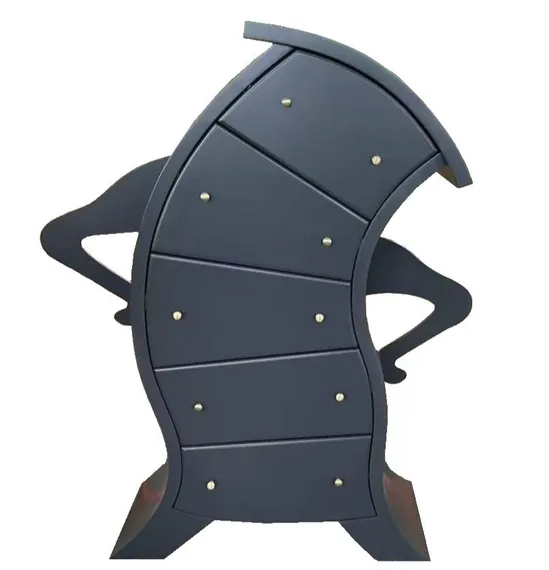 Комод с 5 ящиками Creative Drawer, 140 см, черный