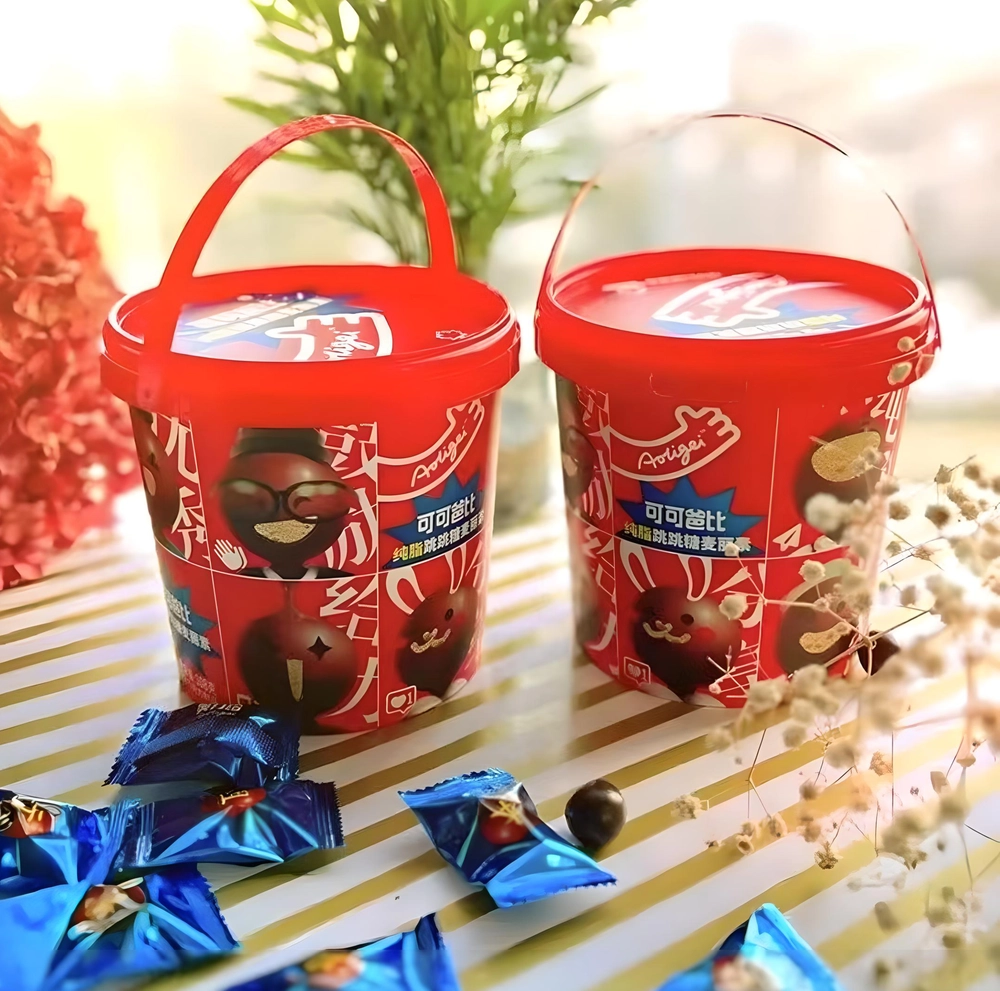 Конфеты в шоколадной глазури с взрывной карамелью Аолигей