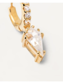 Одиночная серьга Manila серебро 925 пробы покрытое золотом