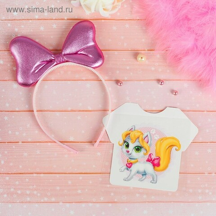 Карнавальный костюм "Кошечка Леся" ободок, термонаклейка