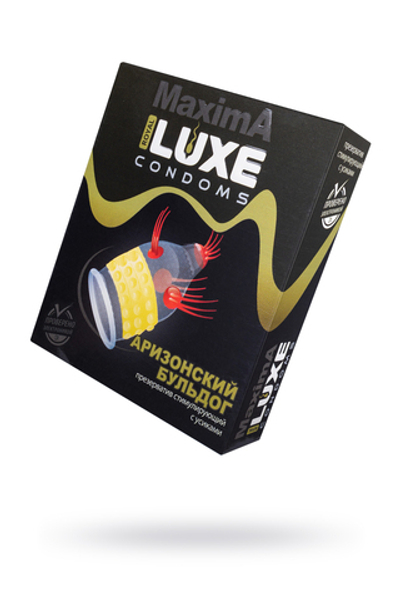 Презервативы Luxe, maxima, «Аризонский бульдог», 18 см, 5.2 см, 1 шт.