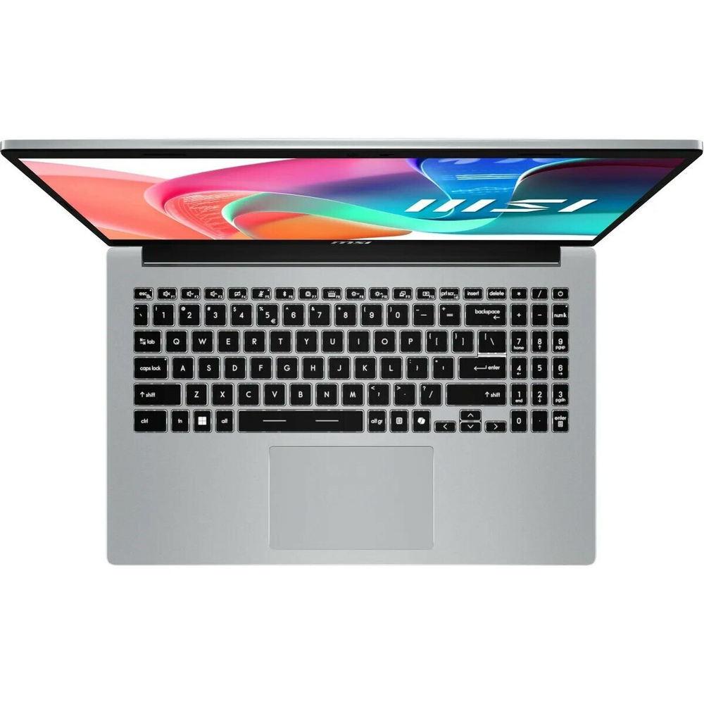 Ноутбук MSI Modern 15 F13MG-253RU, 15.6" (1920x1080) IPS/Intel Core i7-1355U/16 ГБ DDR4/512 ГБ SSD/Intel Iris Xe Graphics/Windows 11 Pro, Серебристый (9S7-15S122-253)
