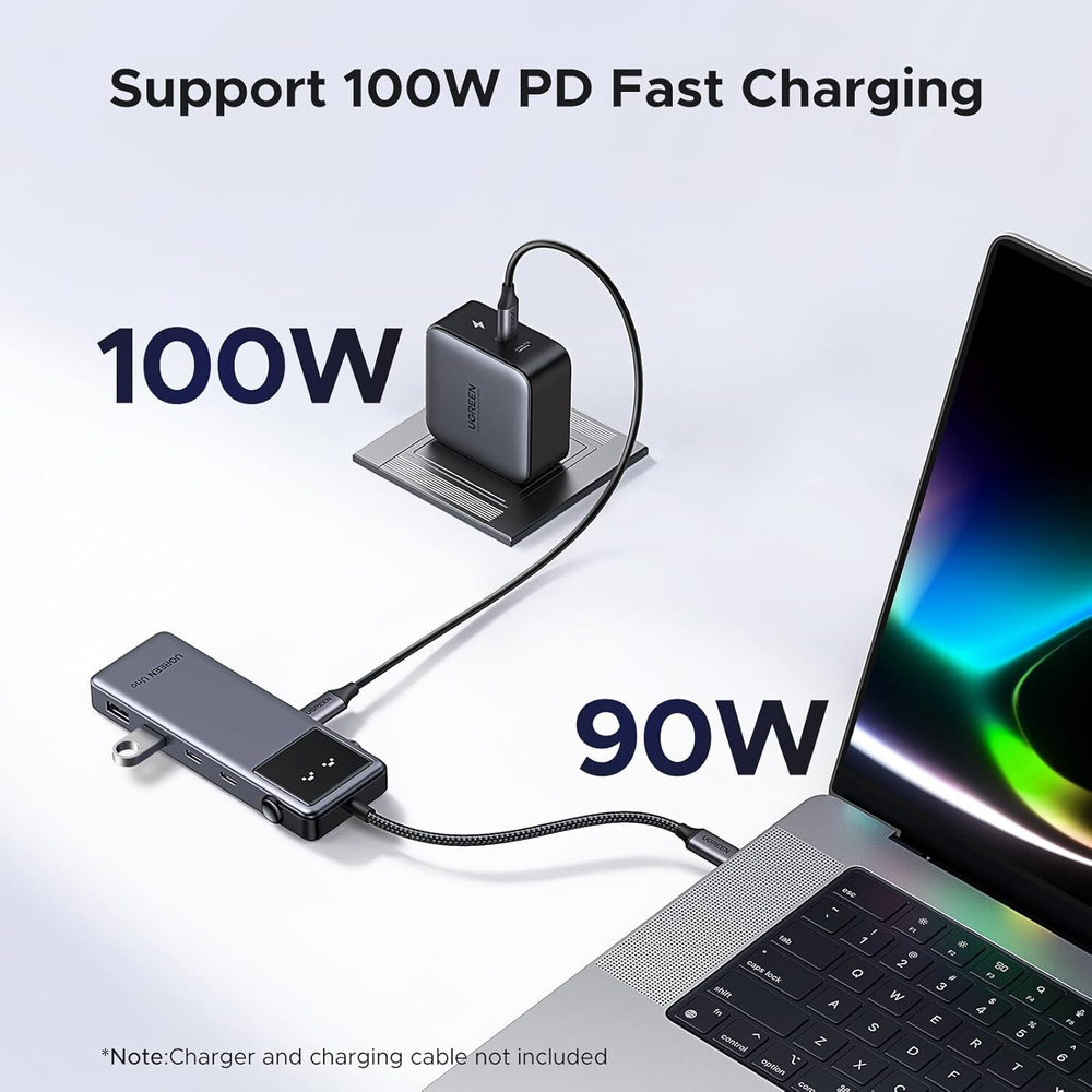 Док-станция USB-C 6-в-1 HDMI/2xUSB-C 3.2/2xUSB-A 3.2/PD 100W UGREEN 35998