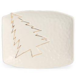 БЛЮДО СЕРВИРОВОЧНОЕ "НОВОГОДНЕЕ" 19,1*15,6*2,8 СМ