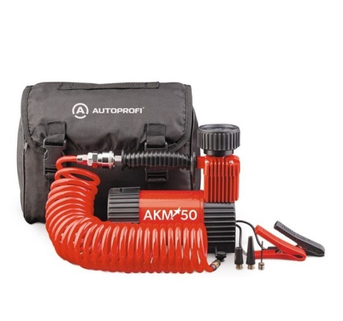 Компрессор поршневой 12В, 50л/мин. до 10 Атм 280Вт (AUTOPROFI)