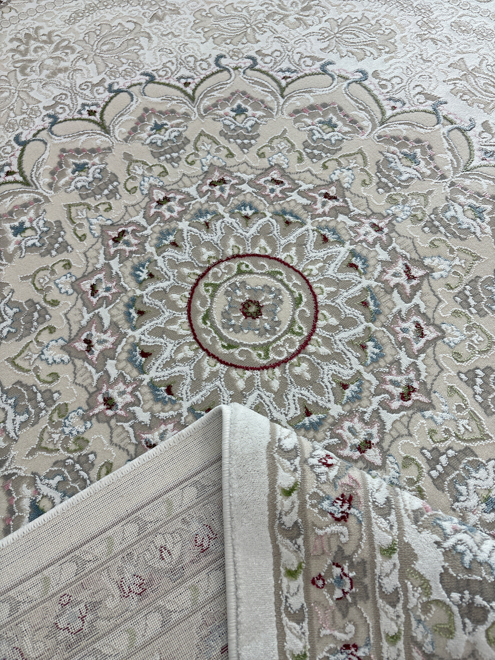 Ковер KIRMANSHAH 38860A WHITE / WHITE Прямоугольник