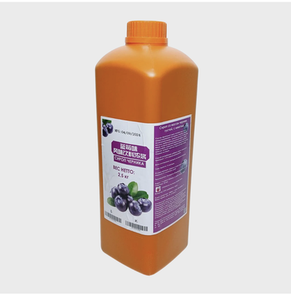Сироп БТ ЧЕРНИКА премиум (вес нетто 2,5 кг, вес брутто 2,8 кг) GF
