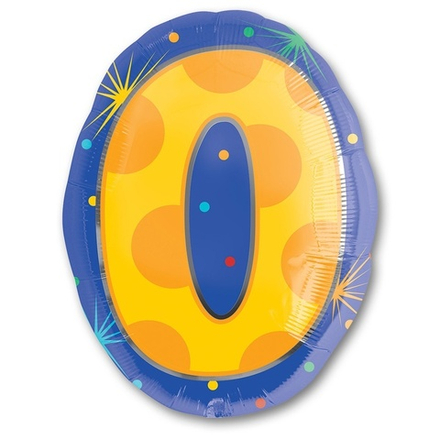 А ЦИФРА 0 ФИГУРА Мульти 50 см.