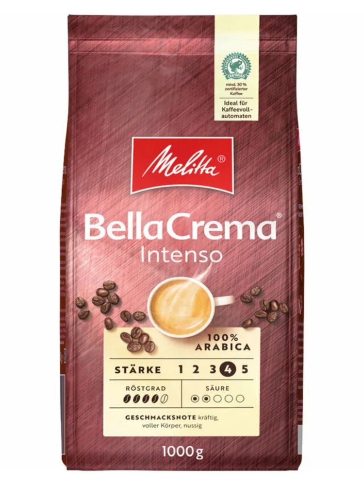 Кофе в зернах Melitta Bella Crema Intenso 1 кг