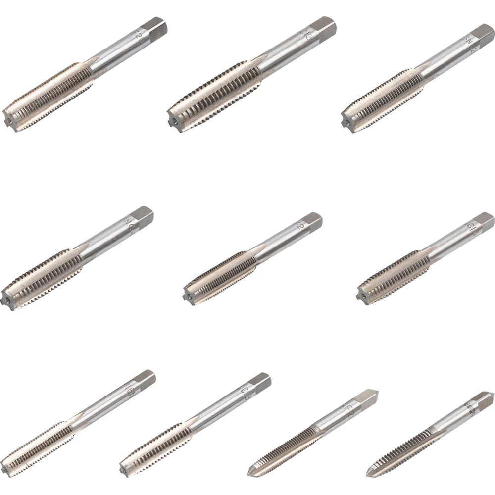 Метчики Scheppach набор 10 предметов (дюйм) Sch-C010-2T(65172)