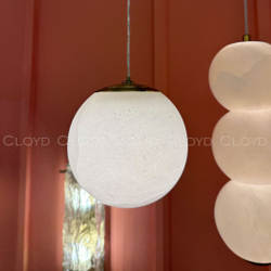 Подвесной светильник Cloyd ORIONIS P1 / выс. 12 см - алебастр - латунь (арт.12353)