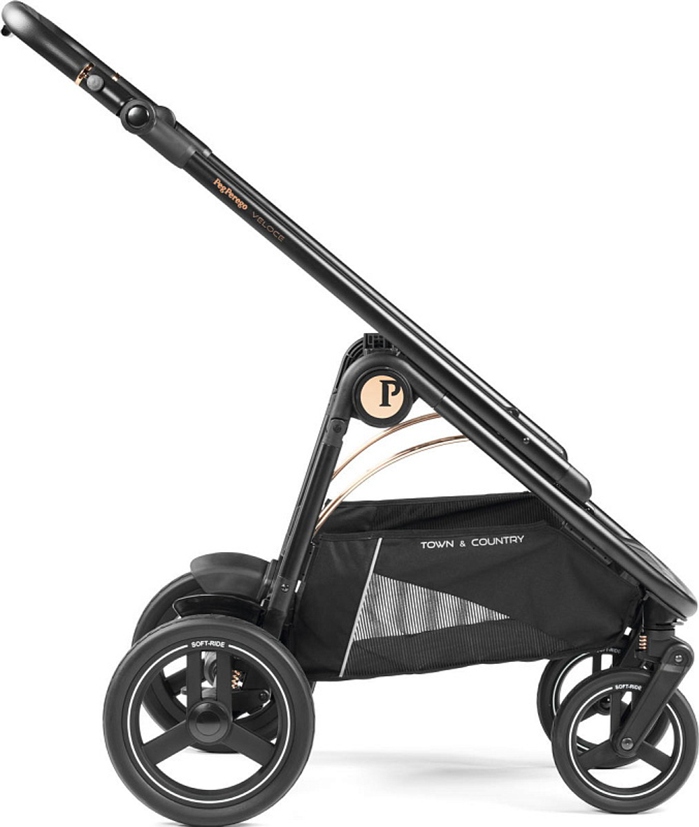Коляска 3 в 1 Peg Perego Veloce TC Belvedere Lounge Blue Shine
