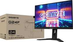 Монитор Gigabyte G24F 23.8", IPS, 1920x1080 (Full HD), 2 мс, 165 Гц, AMD FreeSync Premium, 300 кд/м2, 178°/178°, 2xHDMI, DisplayPort, чёрный