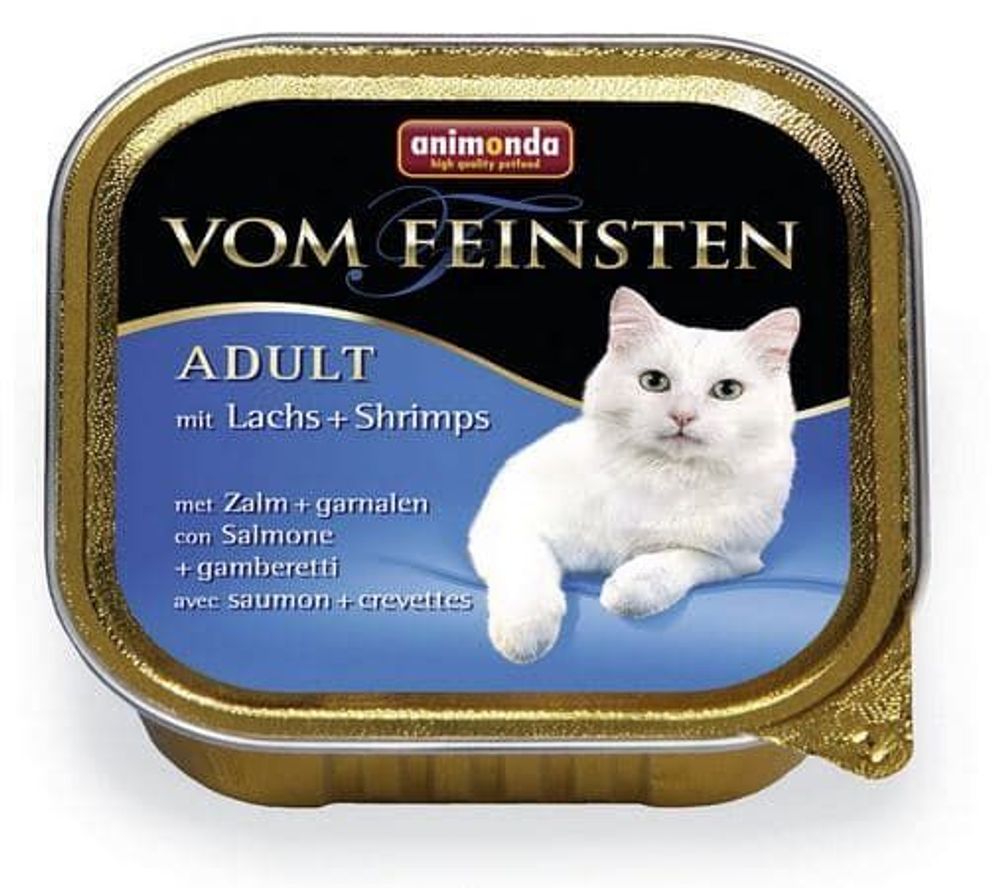Animonda Консервы VOM FEINSTEN MARE лососем креветками д/кошек (100 г)