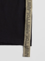 Черная футболка для мальчика в школу