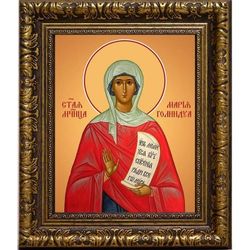 Мария (Голиндуха) Персидская Святая мученица.  Икона на холсте.