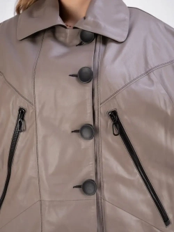 Куртка кожаная из натуральной кожи оверсайз Турция