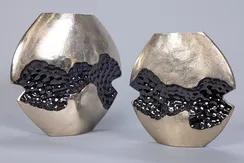 Ваза Titan Core 32 см, серебро