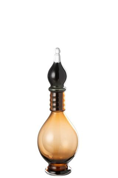 Ваза декоративная с крышкой "Фиала" средняя 13.5x13.5x40см