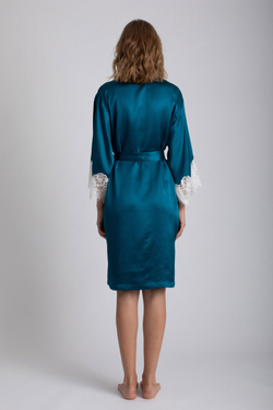 Халат Vivis Lorna alga-avorio изумрудный