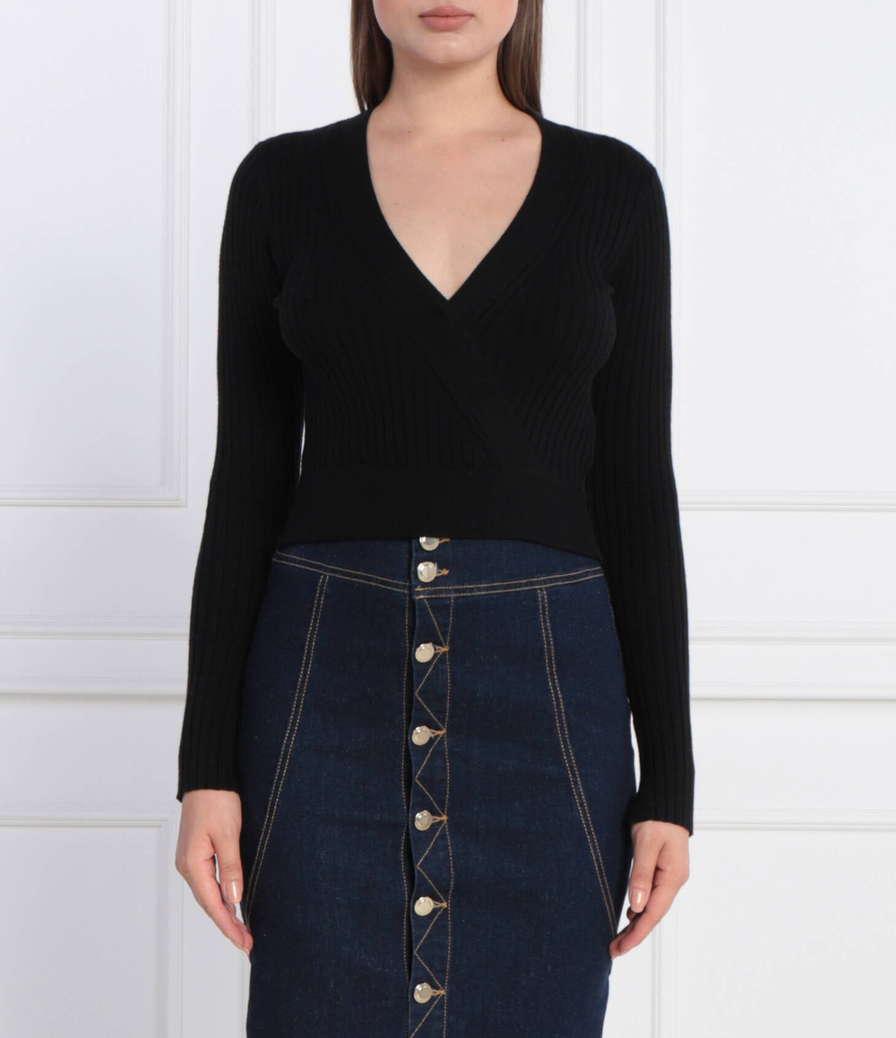 Блузка LS VN LUCIE GUESS - черный(W3BR29 Z2V42)