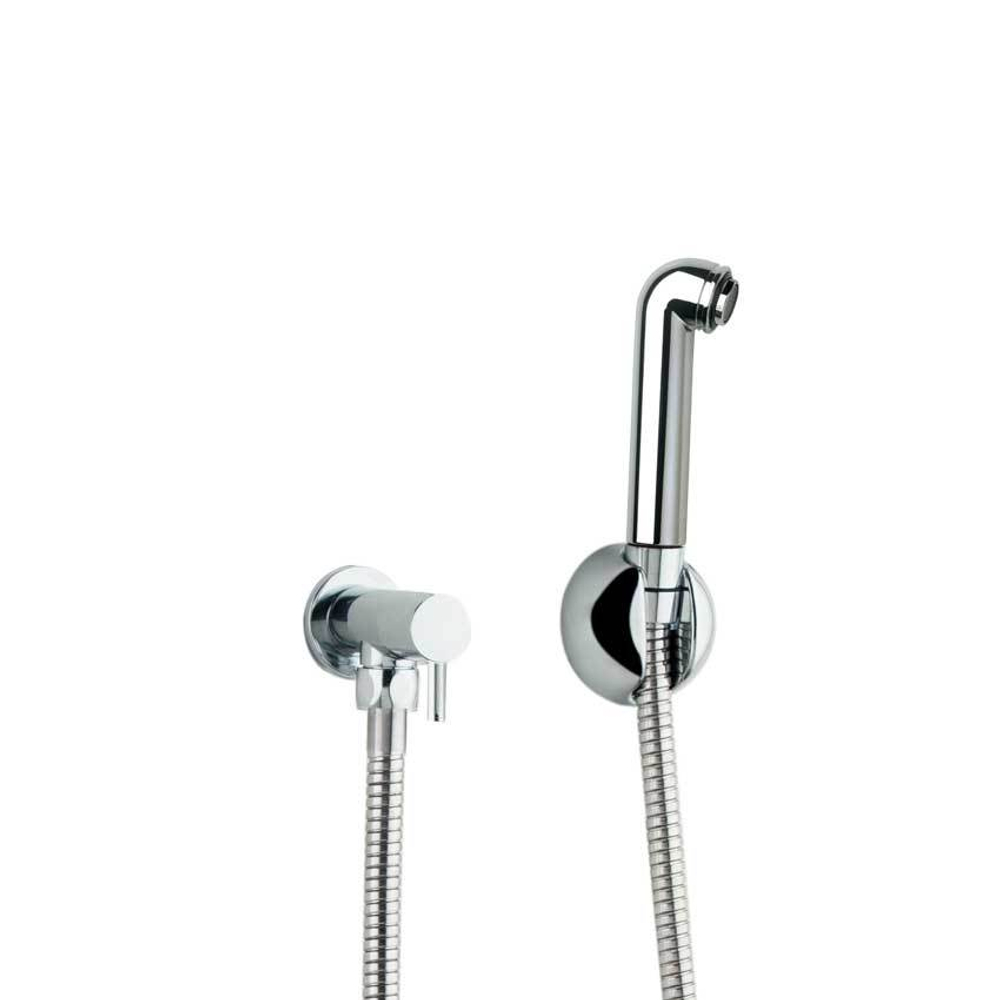 Гигиенический душ с угловым краном и ABS лейкой без рычага WC 114902