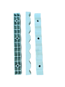 Клица А под 7 кабелей, 370х40х20мм, серая.