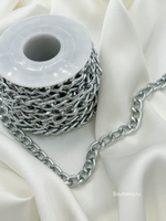 Цепь сталь (серебро) крупная 7х10 мм