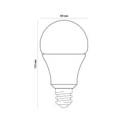LED-A60-9W-4000K-E27-FR-RA95 PLK01WH Лампа светодиодная. матовая. Белый свет 4000K. Картон. ТМ Uniel