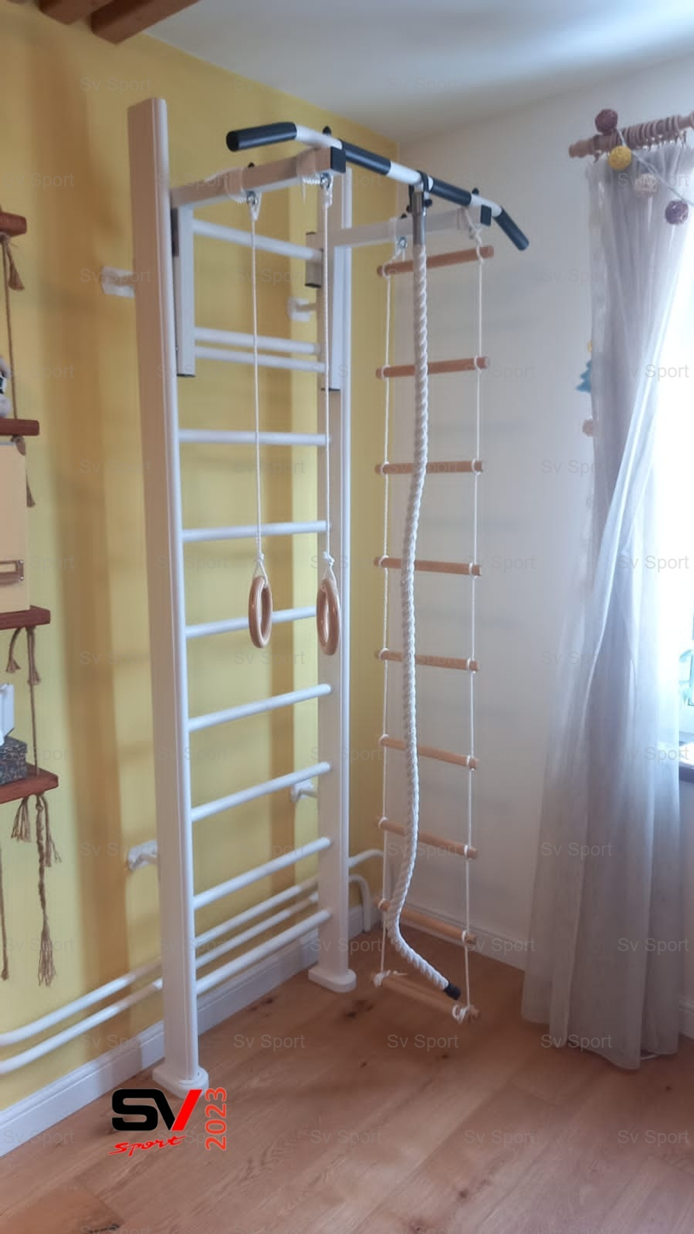 Монтаж шведской стенки Sv Sport в бетонные, кирпичные стены