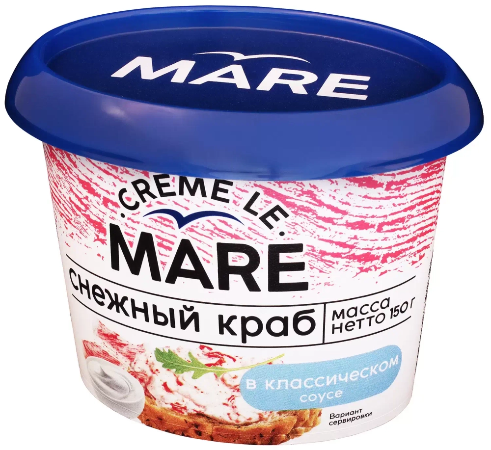 Балтийский берег Creme Le Mare Снежный краб в классич. соусе 150 гр
