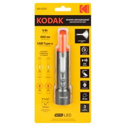 Светодиодный фонарь Kodak MA-5001 ручной аккумуляторный 5W | Универсальные  фонари