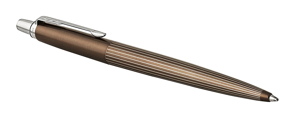 Шариковая ручка Parker Jotter Premium Carlisle Brown Pinstripe CT