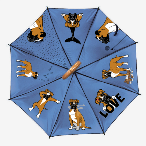 Зонт "Веселые боксеры"