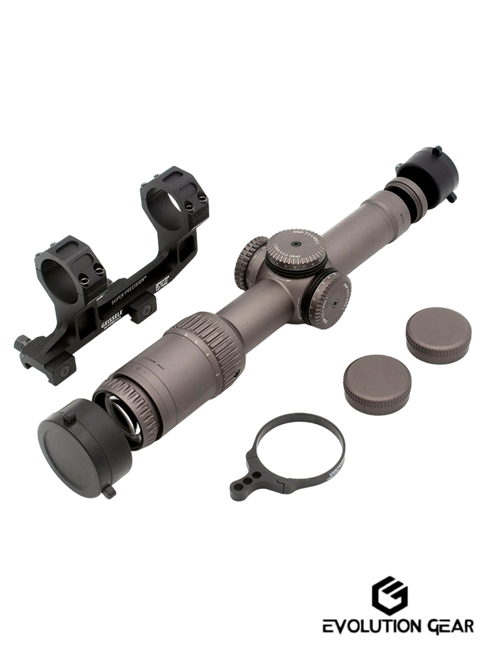 Оптический прицел Evolution Gear RZ HD 1-6X24mm LPVO. FDE