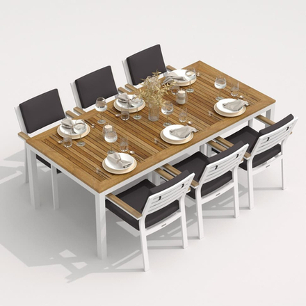 Стул Ideal Patio БОНТА антрацит - белый каркас